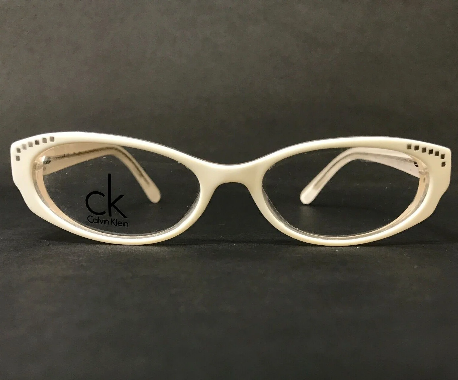Valentino Eyeglasses Frames VAL 5857 FGX White Silver Crystals Sparkly 52-15-135 3